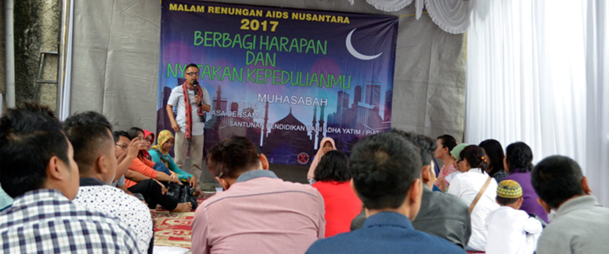 BERBAGI KECERIAAN DAN BERMUHASABAH DI BULAN RAMADHAN  DALAM ACARA MALAM RENUNGAN AIDS NUSANTARA (MRAN)  KABUPATEN TANGERANG 2017